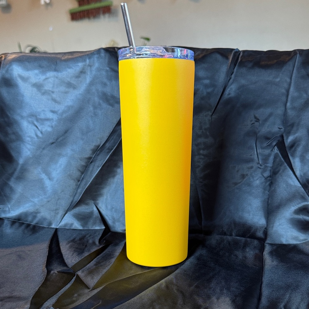 Yellow Stainless Steel Tumbler